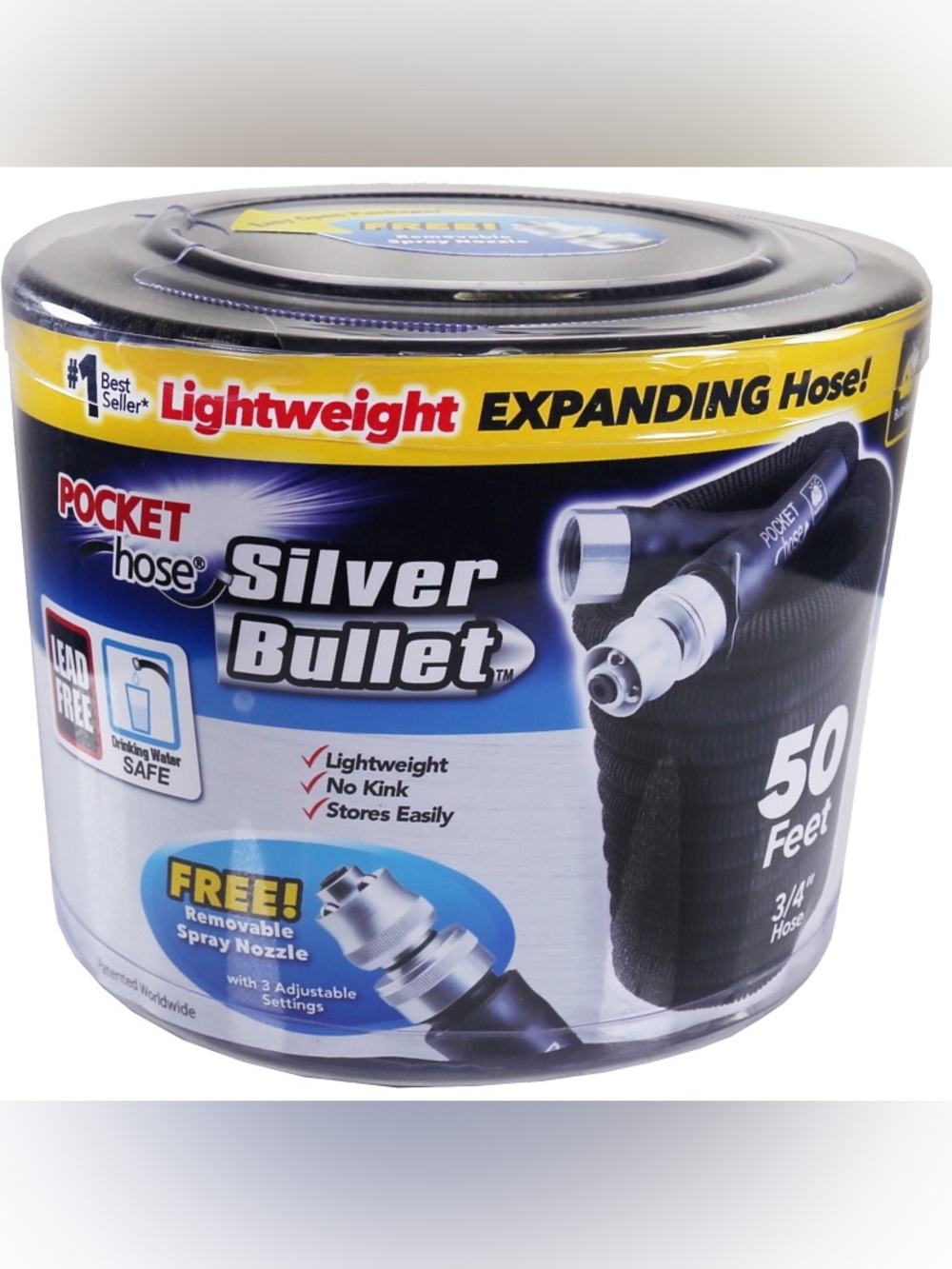 Silver Bullet pocket Hose- 50 ft